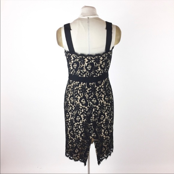 Milly Black Lace Dres Size: 6 - Picture 3 of 8